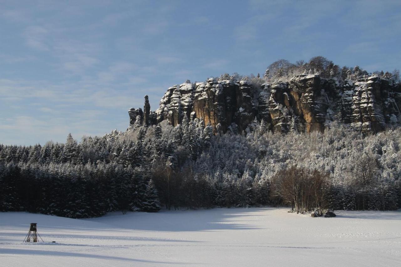 Ferienwohnung „Am Gnaucks Hutberg“ Hohnstein Zewnętrze zdjęcie